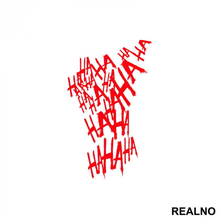 Red Hahaha - Joker - Nalepnica