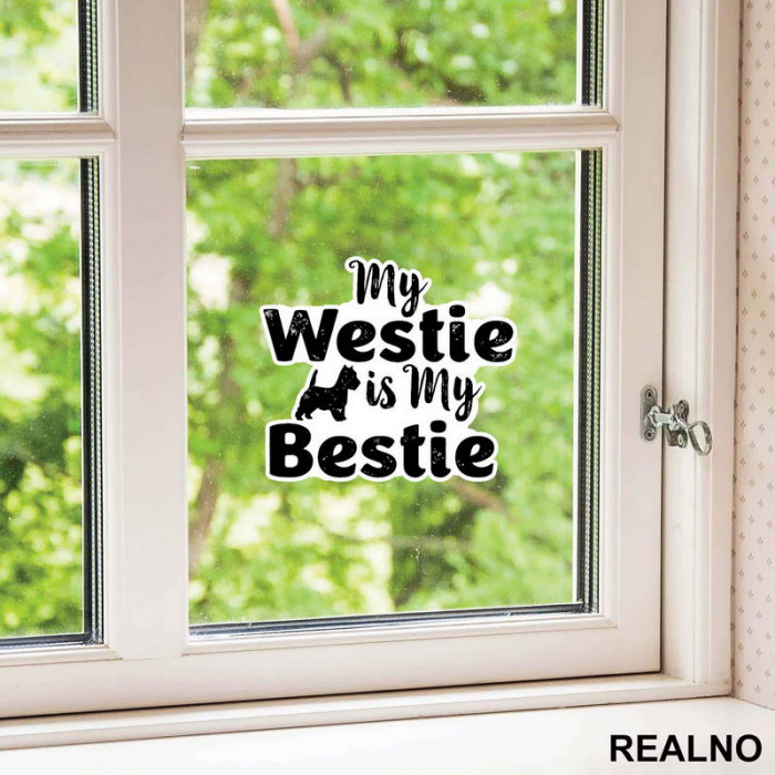 My Westie Is My Bestie - Pas - Dog - Nalepnica