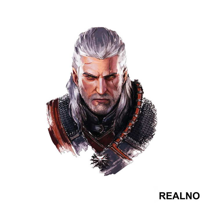 Geralt of Rivia - Drawing - The Witcher - Nalepnica