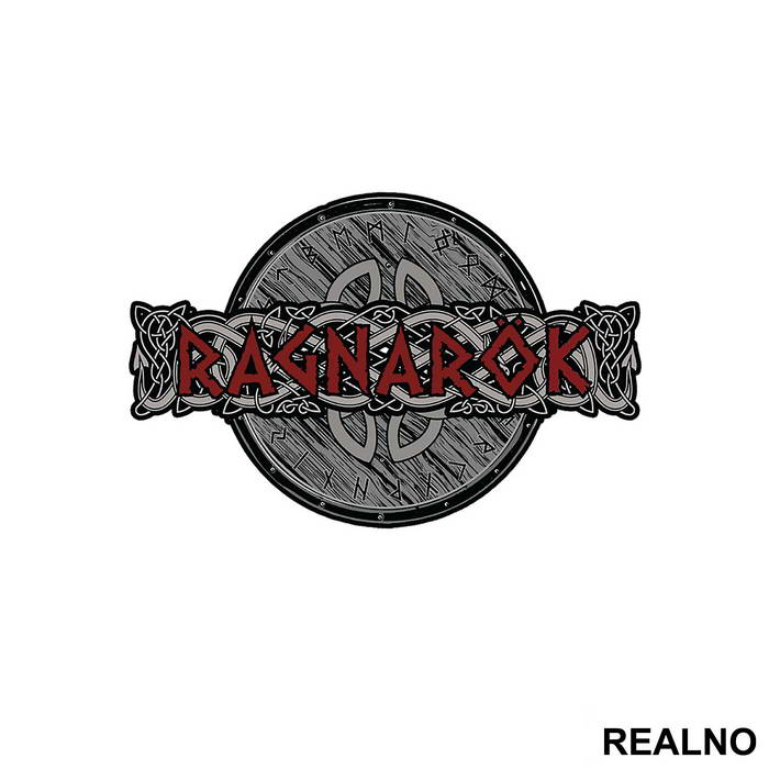 Ragnarok - Red - Vikings - Nalepnica