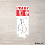 Razor And Logo - Peaky Blinders - Nalepnica