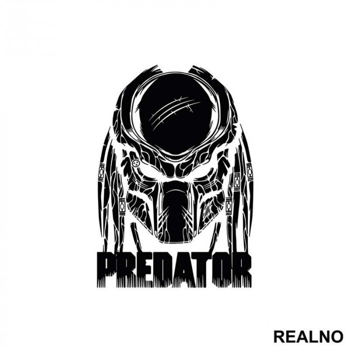 Skull Outline - Predator - Nalepnica