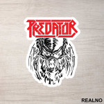 Logo And Head - Predator - Nalepnica