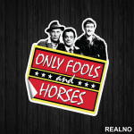 Black And White Picture And Logo - Only Fools And Horses - Mućke - Nalepnica