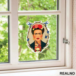 I never paint dreams or nightmares. I paint my own reality - Frida Kahlo - Nalepnica I never paint dreams or nightmares. I paint my own reality - Frida Kahlo - Nalepnica