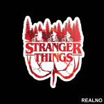 Red Woods - Stranger Things - Nalepnica