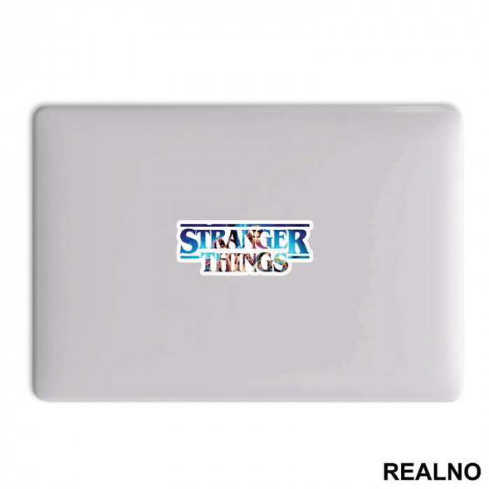 Blue Logo - Stranger Things - Nalepnica