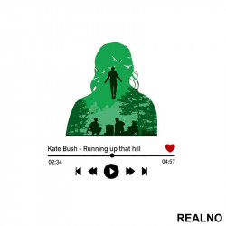 Playlist - Running Up That Hill - Green - Stranger Things - Nalepnica Playlist - Running Up That Hill - Green - Stranger Things - Nalepnica