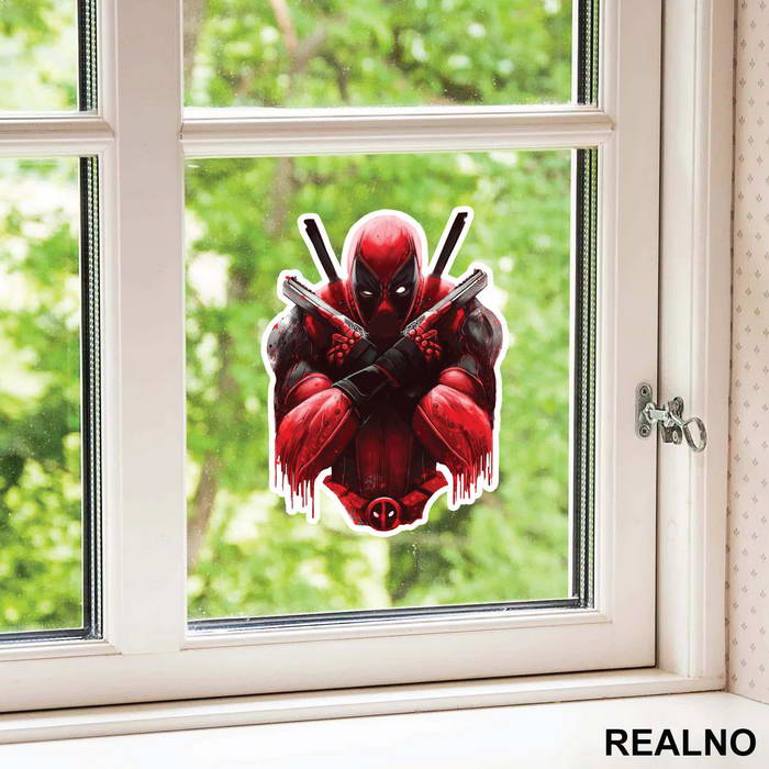 With great power comes great merchandising opportunity - Deadpool - Nalepnica