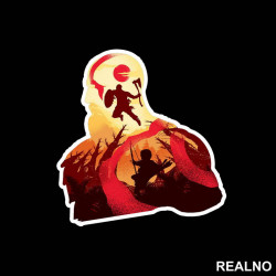 Orange - Fight - God Of War - Nalepnica