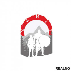 Mountains - God Of War - Nalepnica
