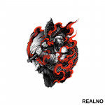 Red Smoke - Kratos - God Of War - Nalepnica
