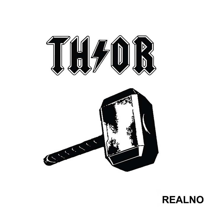 Logo - Mjölnir - Thor - Nalepnica