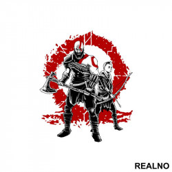 Kratos And Atreus - God Of War - Nalepnica Kratos And Atreus - God Of War - Nalepnica