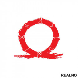 Omega Symbol - God Of War - Nalepnica