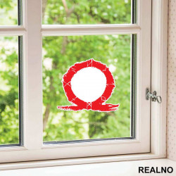 Omega Symbol - God Of War - Nalepnica