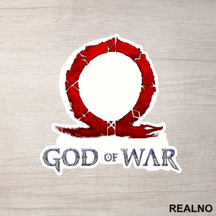 Logo - God Of War - Nalepnica