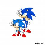 Little And Big - Sonic - Nalepnica