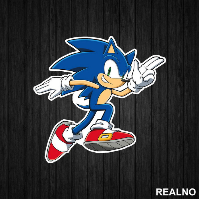 Running - Sonic - Nalepnica