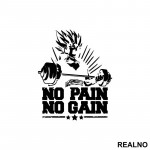 No Pain - No Gain - Goku - Dragon Ball - Nalepnica