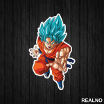 Attack - Super Saiyan Blue - Goku - Dragon Ball - Nalepnica