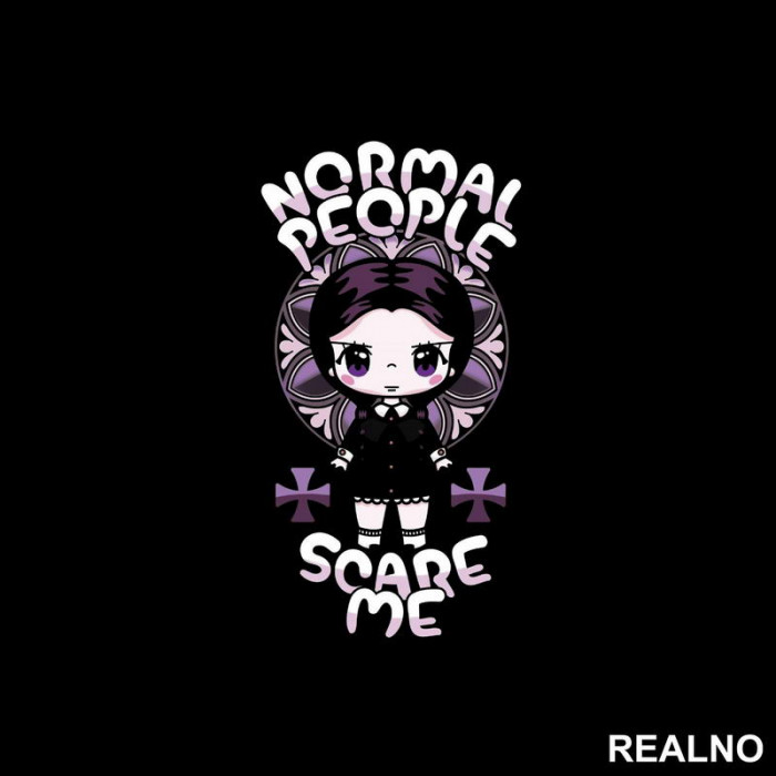Normal People Scare Me - Wednesday - Sreda - Nalepnica