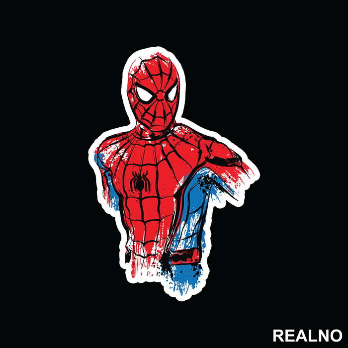 Scattered Drawing - SpiderMan - Nalepnica