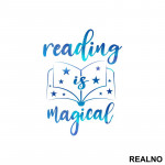 Reading Is Magical - Blue - Colors - Books - Čitanje - Knjige - Nalepnica