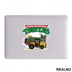 Turtle Van And Logo - Nindža Kornjače - Nalepnica Turtle Van And Logo - Nindža Kornjače - Nalepnica
