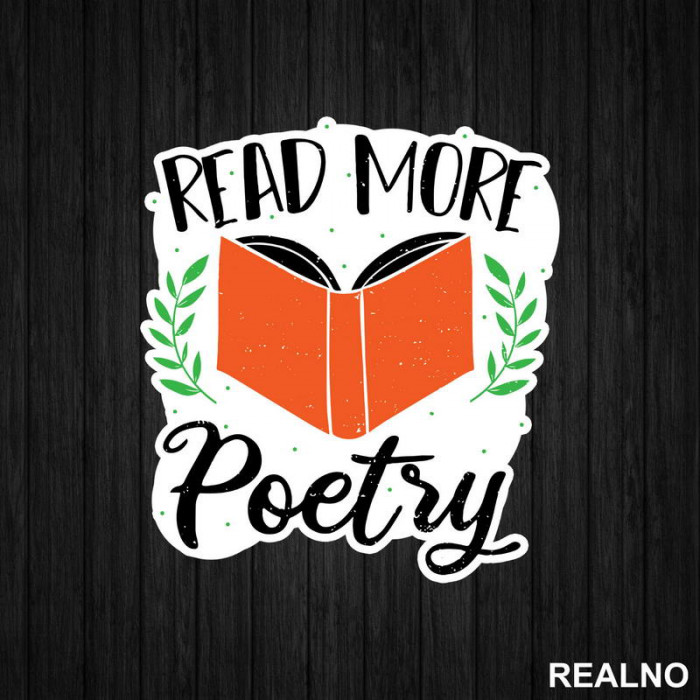Read More Poetry - Books - Čitanje - Knjige - Nalepnica