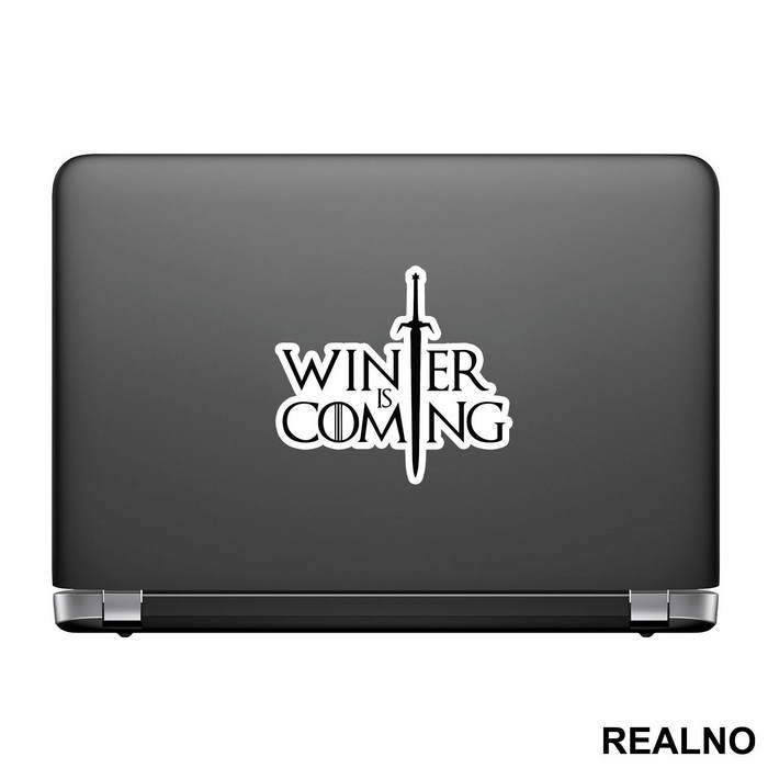 Winter Is Coming - Sword - Game Of Thrones - GOT - Nalepnica