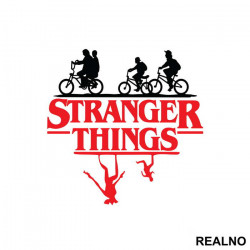 Red Logo - The Upside Down - Stranger Things - Nalepnica Red Logo - The Upside Down - Stranger Things - Nalepnica