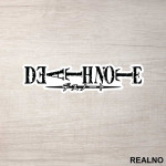 Text Logo - Death Note - Nalepnica