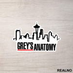 City Logo - Grey's Anatomy - Nalepnica