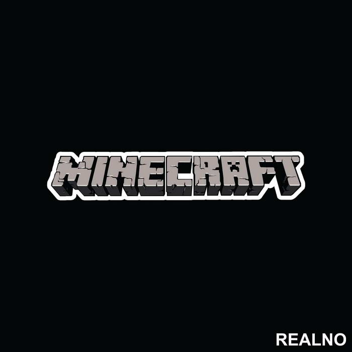 Stone Logo - Minecraft - Nalepnica