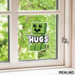 Creeper Free Hugs - Minecraft - Nalepnica