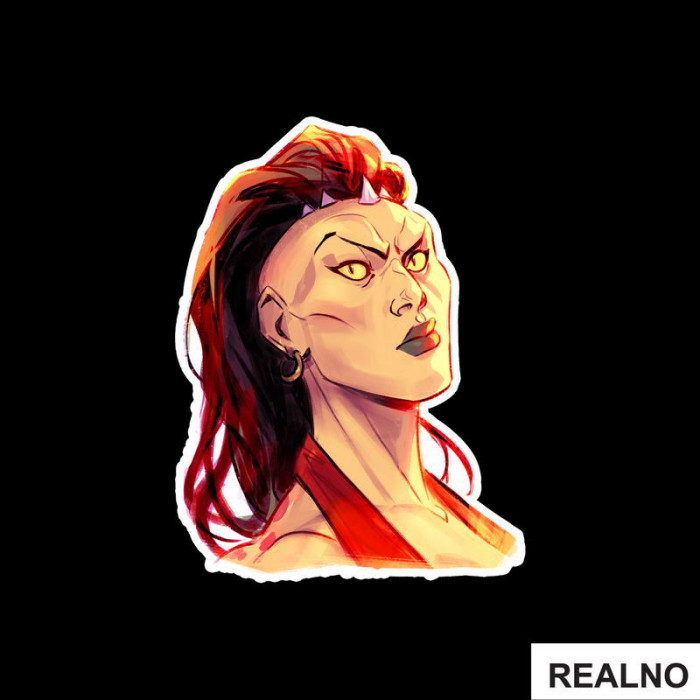 Sheeva Portrait Illustration - Mortal Kombat - Nalepnica