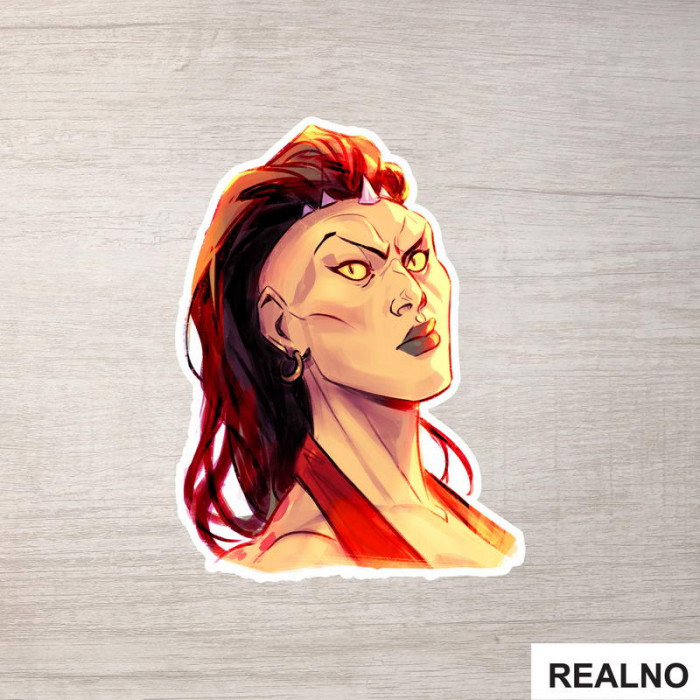 Sheeva Portrait Illustration - Mortal Kombat - Nalepnica