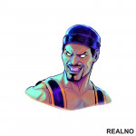 Shang Tsung Portrait Illustration - Mortal Kombat - Nalepnica