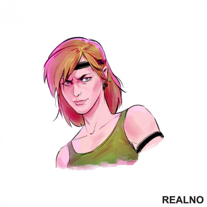 Sonya Blade Portrait Illustration - Mortal Kombat - Nalepnica