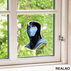 Sub Zero Portrait Illustration - Mortal Kombat - Nalepnica Sub Zero Portrait Illustration - Mortal Kombat - Nalepnica