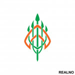 Trident Logo - Aquaman - Nalepnica
