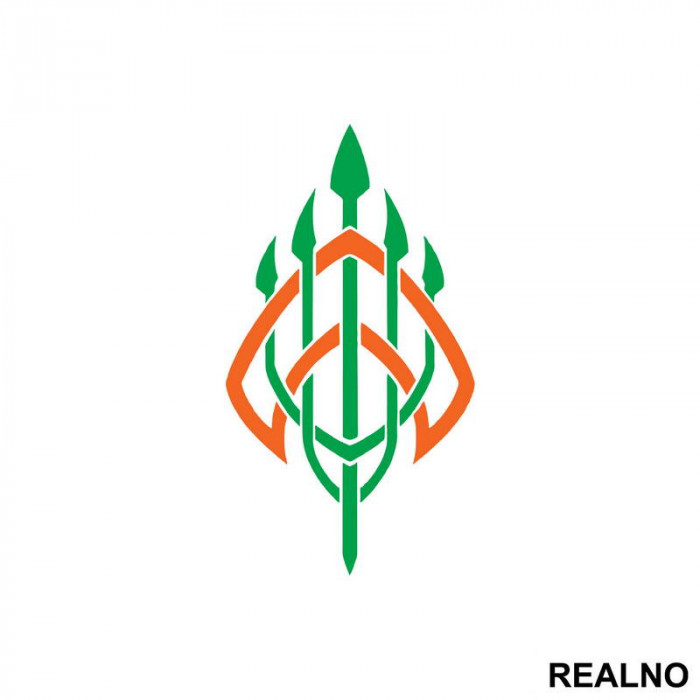 Trident Logo - Aquaman - Nalepnica