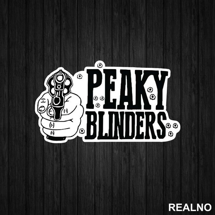 Revolver In Hand - Peaky Blinders - Nalepnica