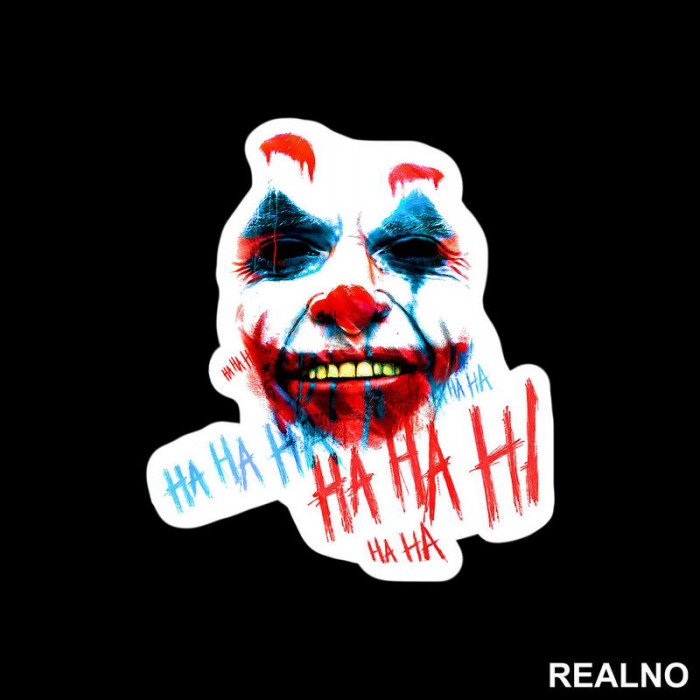Face Paint Haha - Joker - Nalepnica