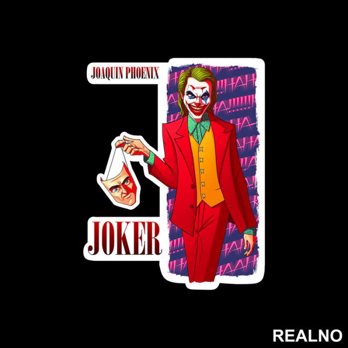 Holding Arthur Mask - Joker - Nalepnica