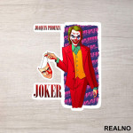 Holding Arthur Mask - Joker - Nalepnica