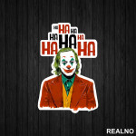Portrait Hahaha - Joker - Nalepnica