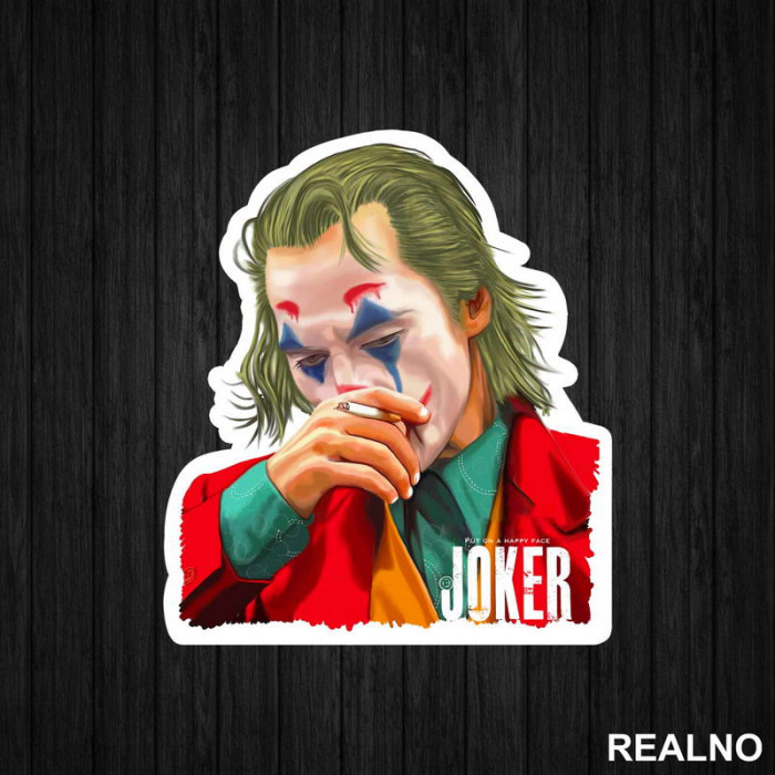 Smoking A Cigarette - Joker - Nalepnica