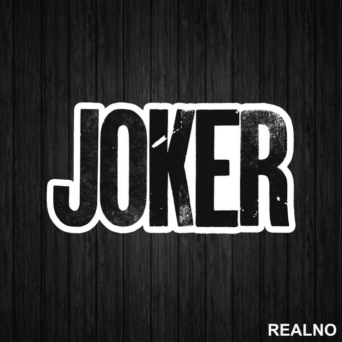 Text Logo - Joker - Nalepnica
